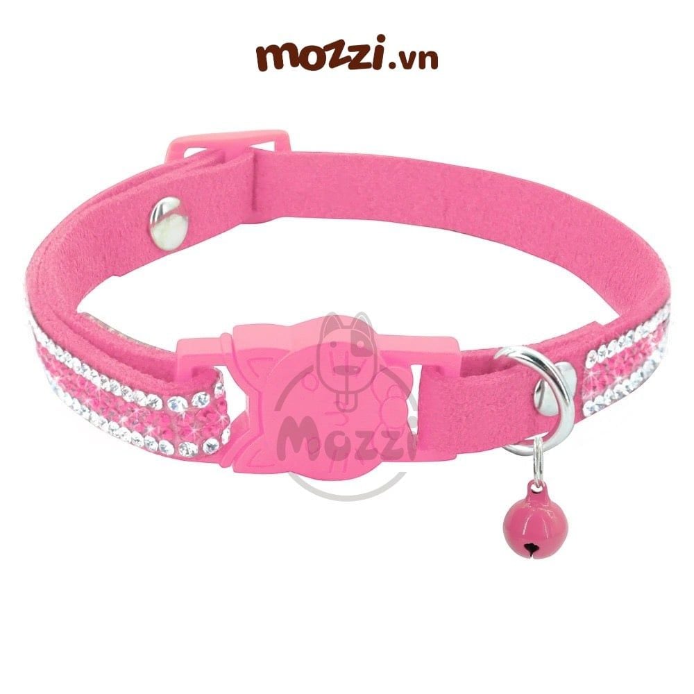 Vòng cổ đính đá size mini cho chó mèo nhỏ