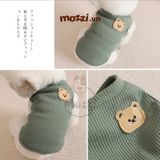  Áo thun gấu Tshirt thoáng mát cao cấp cho chó mèo 