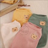  Áo thun gấu Tshirt thoáng mát cao cấp cho chó mèo 