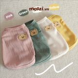  Áo thun gấu Tshirt thoáng mát cao cấp cho chó mèo 