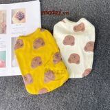  Áo cotton hình Gấu nâu lớn Hàn Quốc cho chó mèo 