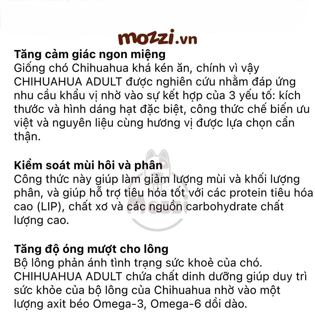 Thức ăn hạt Royal Canin Chihuahua Puppy Adult cho chó Phốc hươu [500g - 1.5kg]