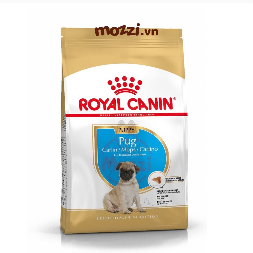 Thức ăn hạt Royal Canin Pug Puppy Adult cho chó mặt xệ [500g - 1.5kg]