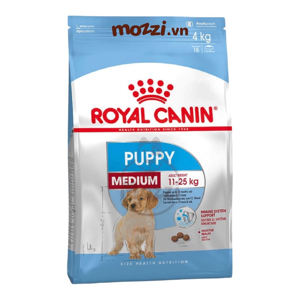 Thức ăn hạt Royal canin Medium Puppy Adult cho chó kích thước trung bình [1kg - 4kg - 10kg - 16kg]