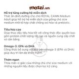  Thức ăn hạt Royal canin Medium Puppy Adult cho chó kích thước trung bình [1kg - 4kg - 10kg - 16kg] 