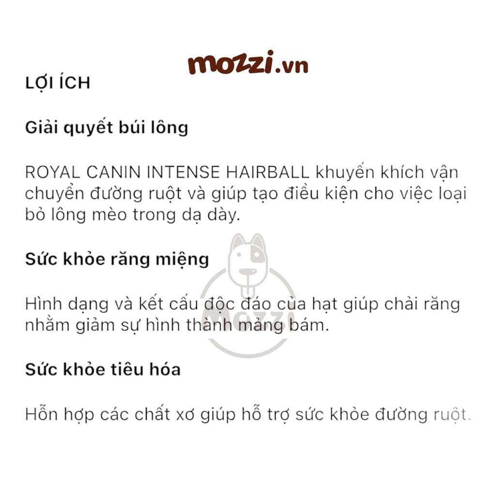 Thức ăn hạt Royal Canin Hairball Care tiêu búi lông cho mèo [400g - 2kg - 10kg]