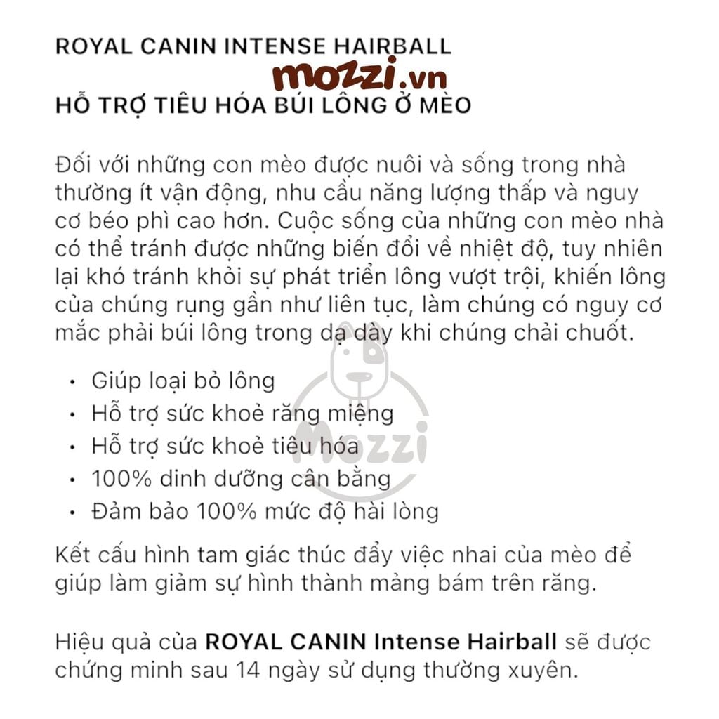Thức ăn hạt Royal Canin Hairball Care tiêu búi lông cho mèo [400g - 2kg - 10kg]