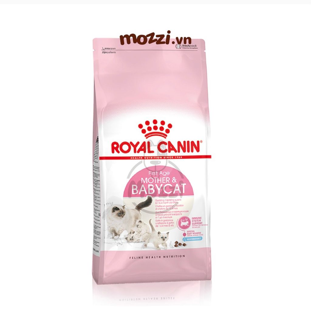 Thức ăn hạt Royal Canin Mother & Babycat cho mèo mẹ và mèo con dưới 4 tháng tuổi [400gr - 2kg - 4kg - 10kg]