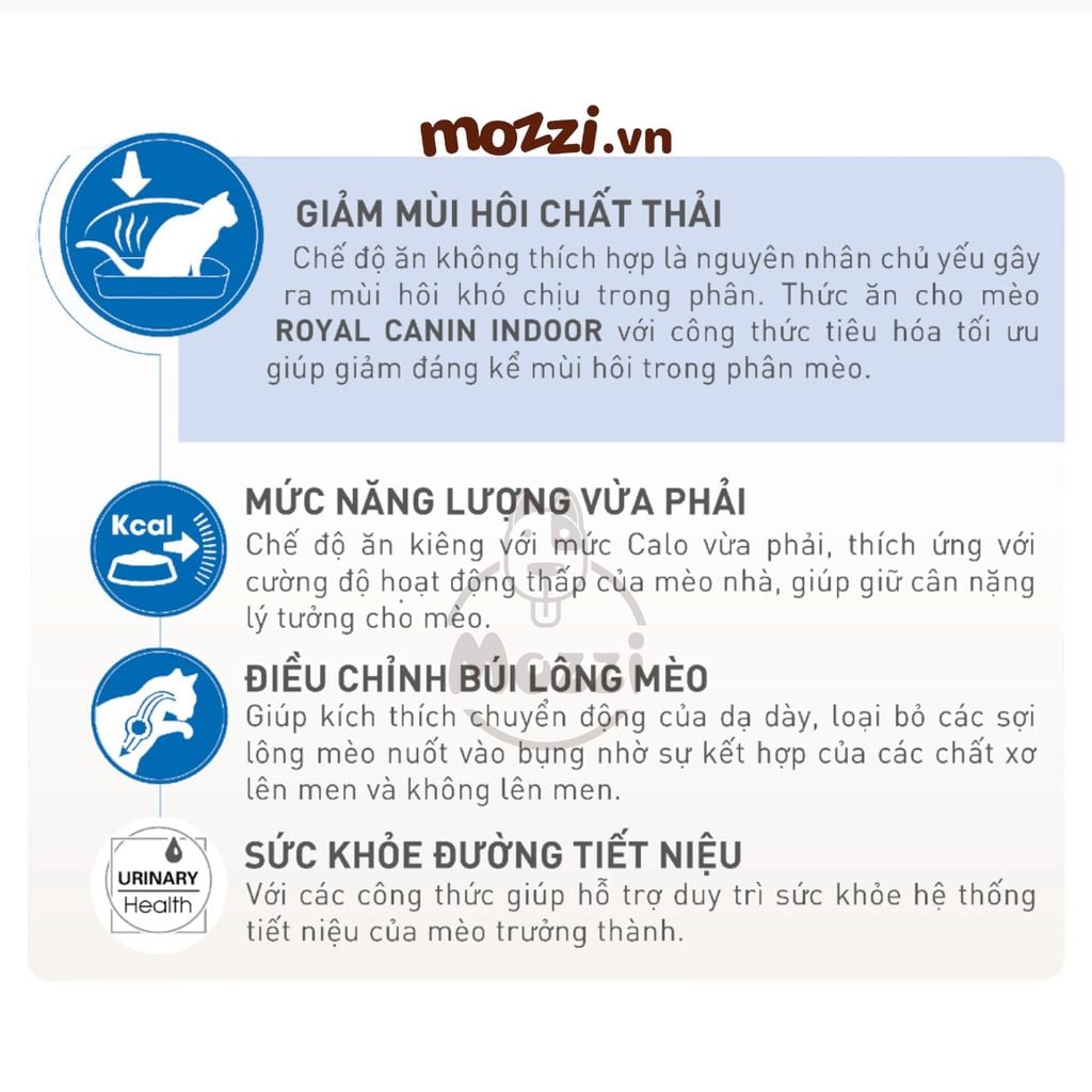 Thức ăn hạt Royal Canin Indoor cho mèo trong nhà [400g - 2kg - 4kg - 10kg]