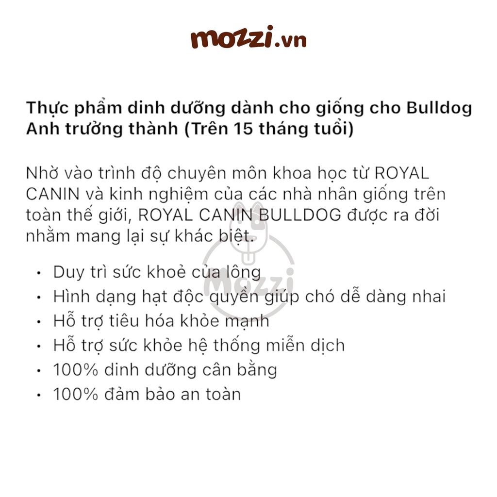 Thức ăn hạt Royal Canin Bulldog Puppy Adult Thức ăn hạt cho chó Bull Pháp [1kg - 3kg]