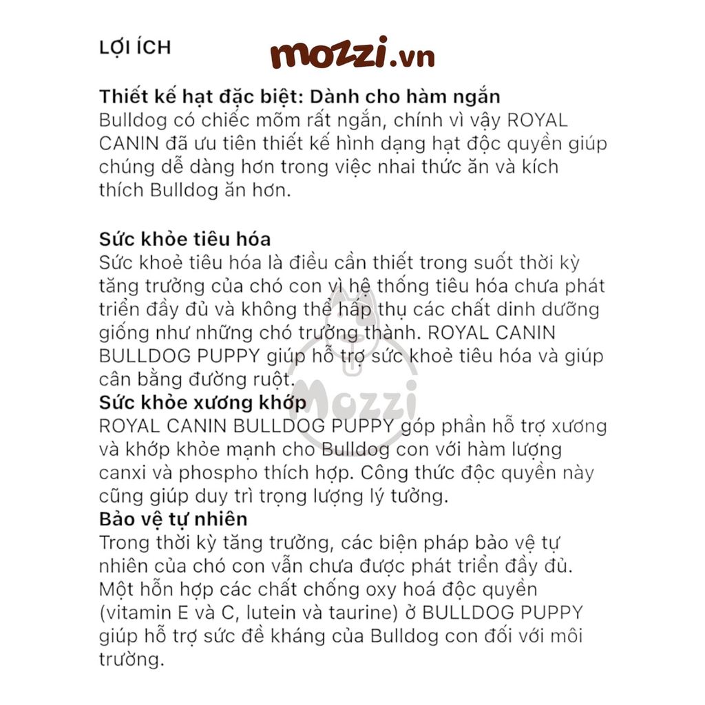 Thức ăn hạt Royal Canin Bulldog Puppy Adult Thức ăn hạt cho chó Bull Pháp [1kg - 3kg]