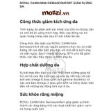  [1kg - 3kg] Thức ăn hạt Royal Canin Dermacomfort giảm Dị ứng da cho chó 