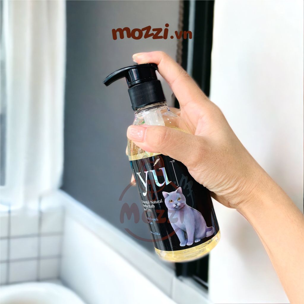 Yú Dầu tắm hương hoa và thảo mộc 250ml cho mèo