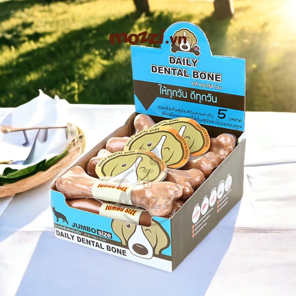 Snack cho chó Xương gặm sạch răng Dental Bone Pet2Go Thái Lan