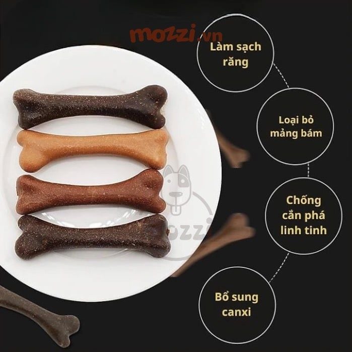 Snack cho chó Xương gặm sạch răng Dental Bone Pet2Go Thái Lan