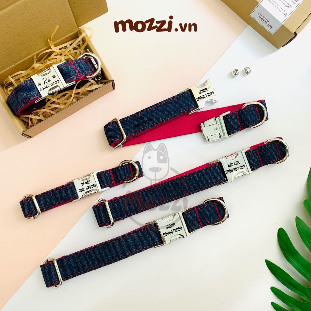 Dog Collar Pro Vòng cổ dây vải cao cấp khắc tên cho chó - Pettag Mozzi