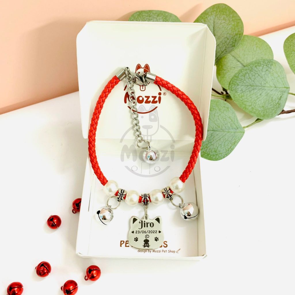Combo Thẻ tên và Dây charm mix ngẫu nhiên cho chó mèo - Pettag Mozzi