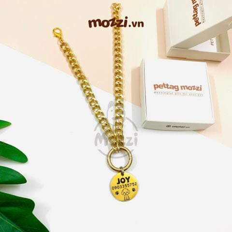  Thẻ tên và dây chuyền ngầu cho chó mèo - Pettag Mozzi 