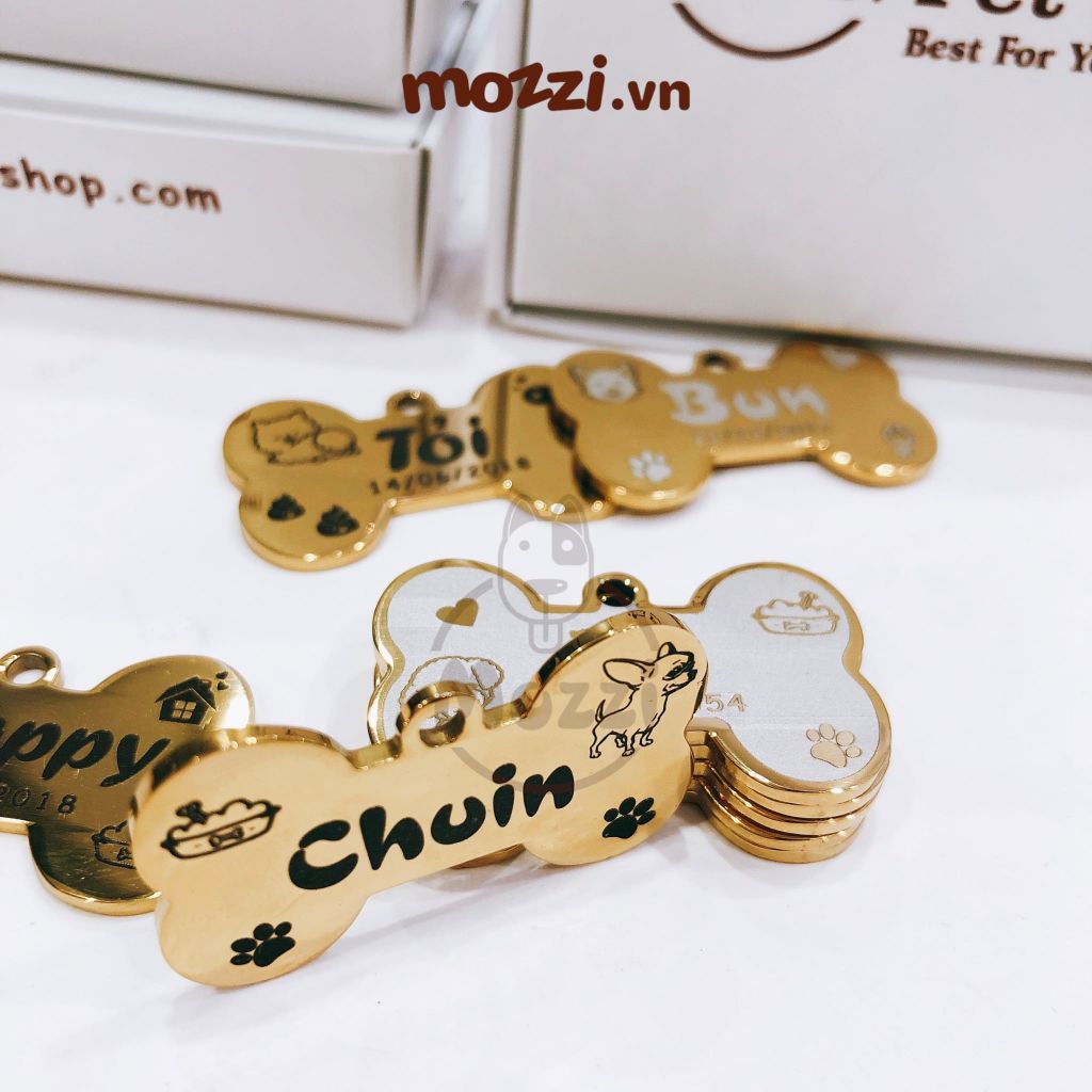 Thẻ tên inox dành cho Thú cưng