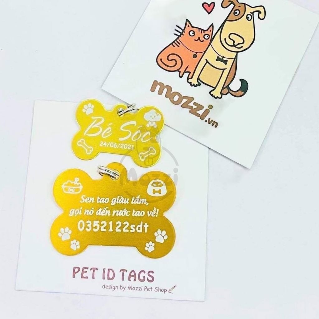 Thẻ tên kim loại cho Thú cưng