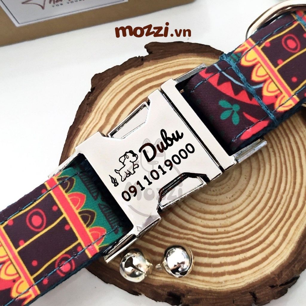 Dog Collar Pro Vòng cổ dây vải cao cấp khắc tên cho chó - Pettag Mozzi