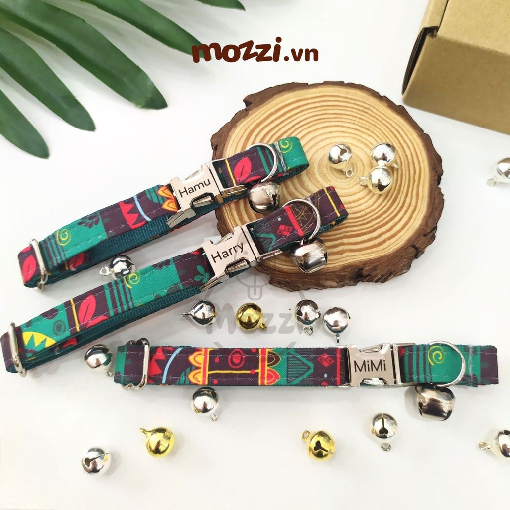 Cat Collar Pro Vòng cổ dây vải cao cấp khắc tên cho chó mèo - Pettag Mozzi