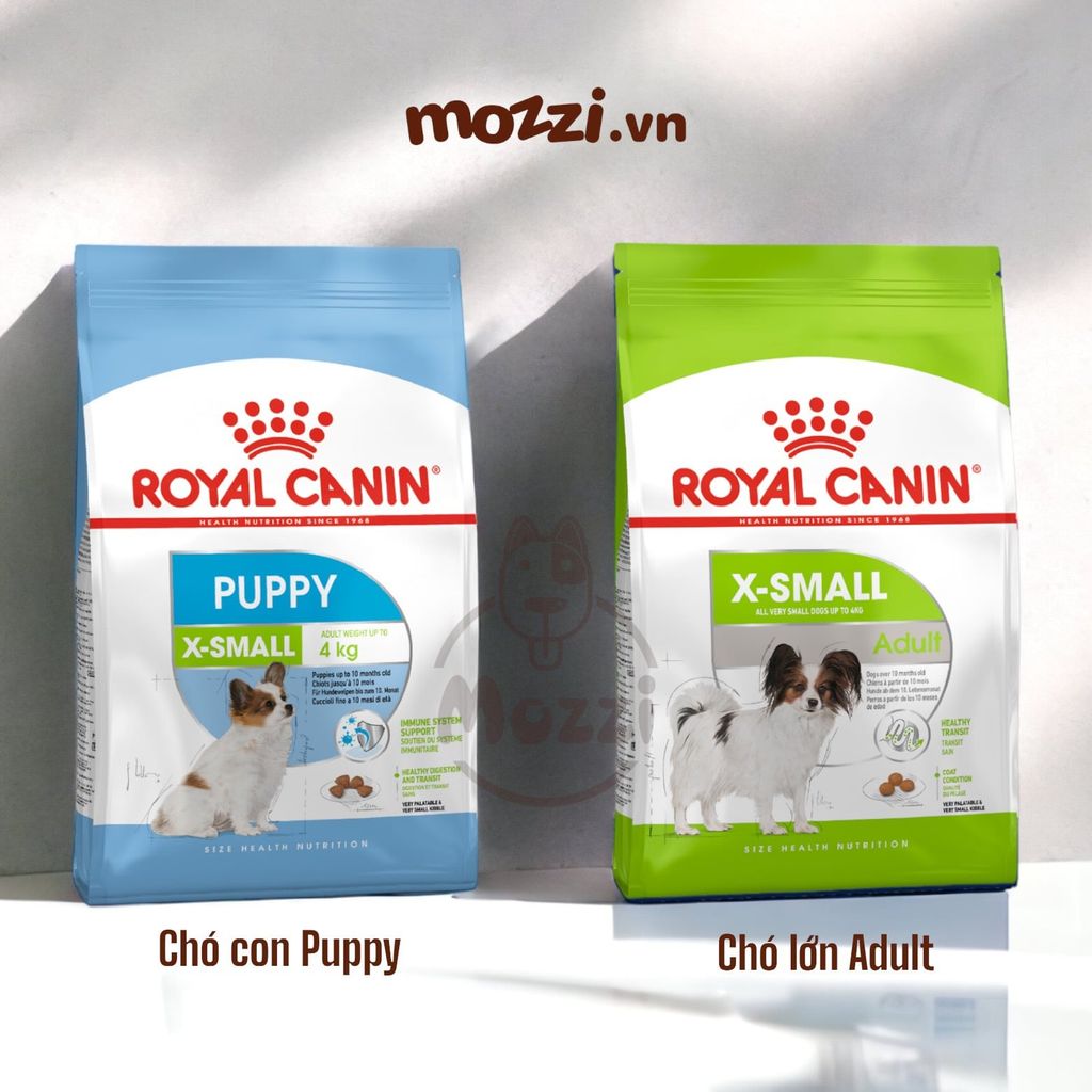 [500g - 1.5kg] Thức ăn hạt Royal Canin Xsmall Puppy Adult cho chó siêu nhỏ