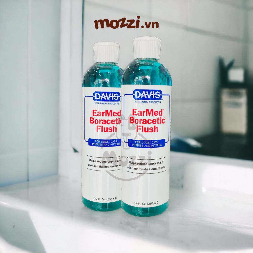 Dung dịch vệ sinh tai EarMed Davis cho chó mèo Chai 355ml