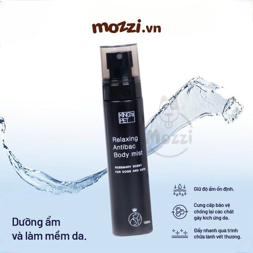 King's Pet Nước hoa thư giãn kháng khuẩn 100ml