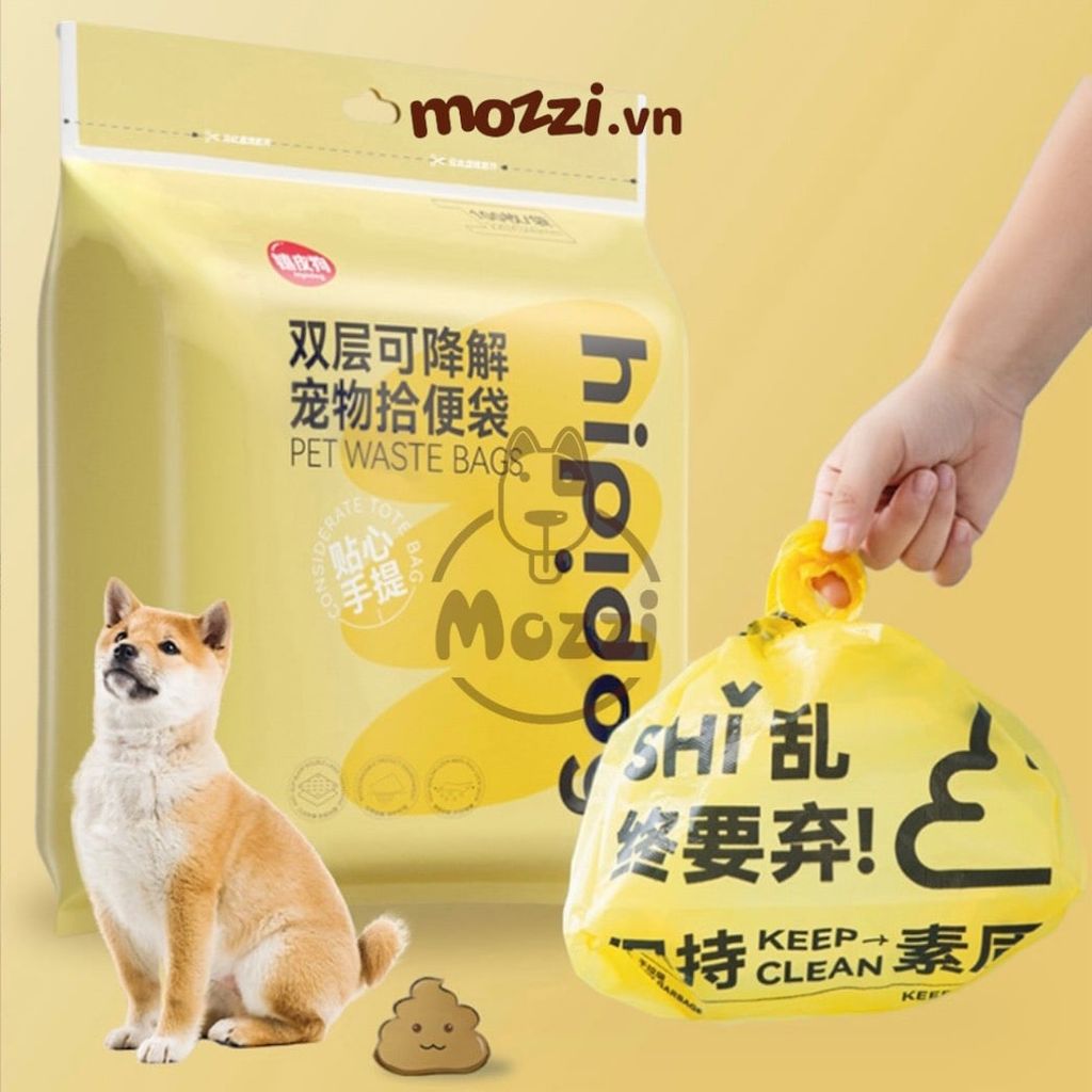 Túi dọn vệ sinh cho chó mèo Hipidog