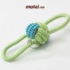 Đồ chơi dây thừng cotton bện màu cho chó
