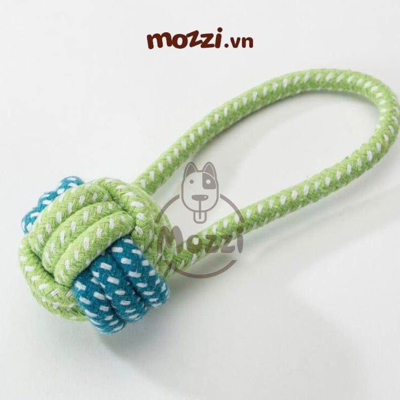 Đồ chơi dây thừng cotton bện màu cho chó