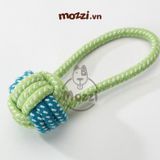 Đồ chơi dây thừng cotton bện màu cho chó 