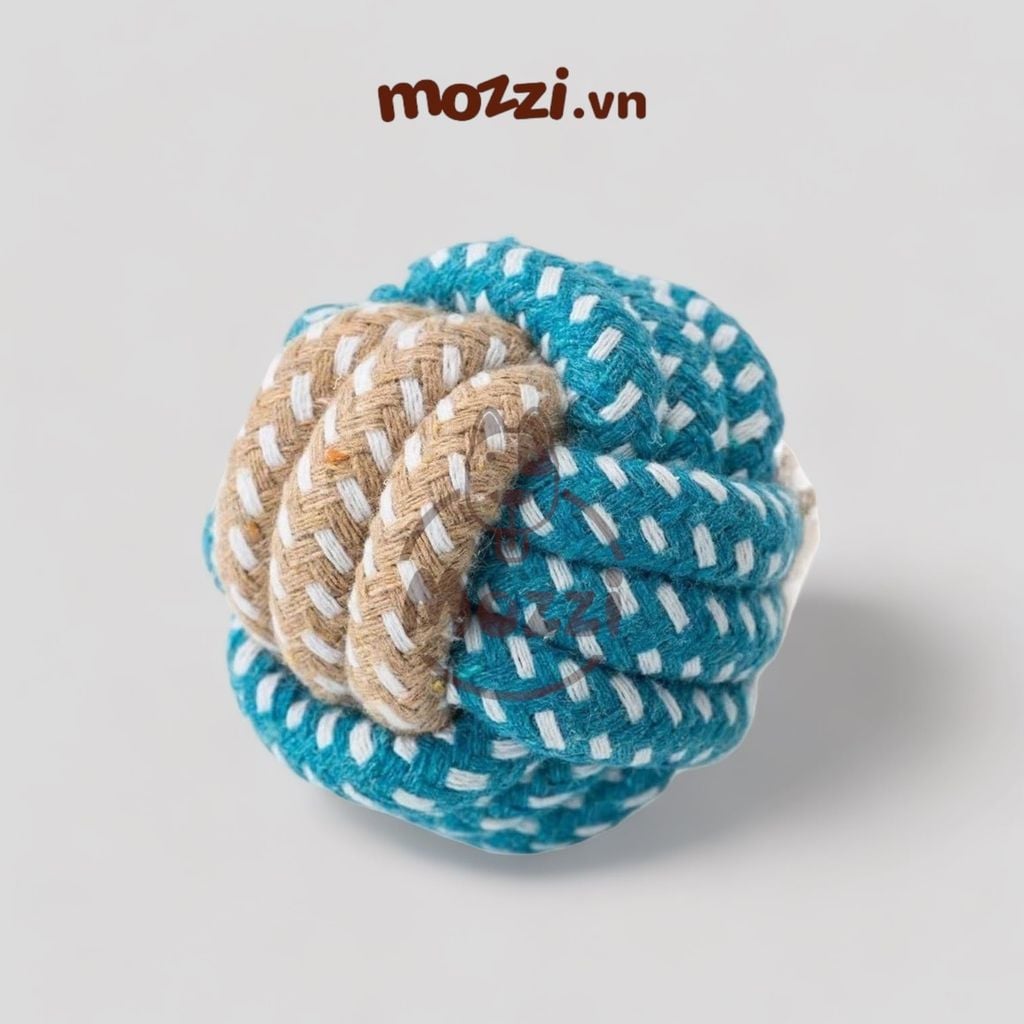 Đồ chơi dây thừng cotton bện màu cho chó