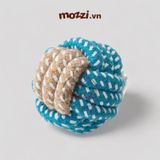  Đồ chơi dây thừng cotton bện màu cho chó 