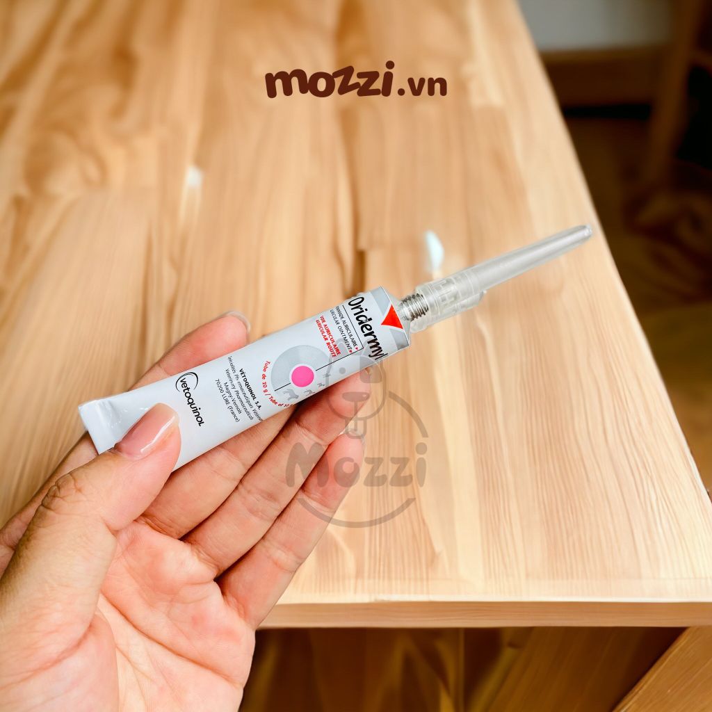 Nhỏ tai Oridermyl viêm rận tai Tuýp 10g cho chó mèo