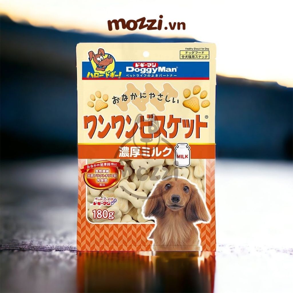 Snack cho chó Bánh quy DoggyMan vị sữa và rau củ
