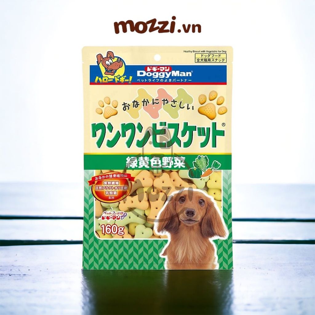Snack cho chó Bánh quy DoggyMan vị sữa và rau củ