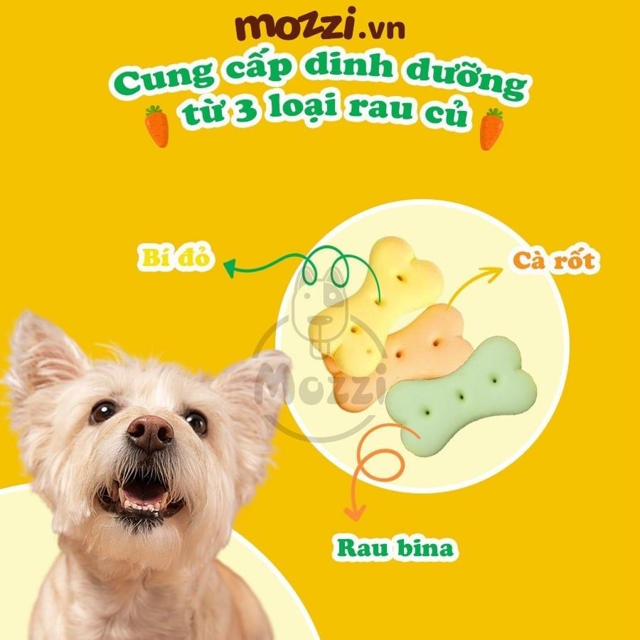 Snack cho chó Bánh quy DoggyMan vị sữa và rau củ