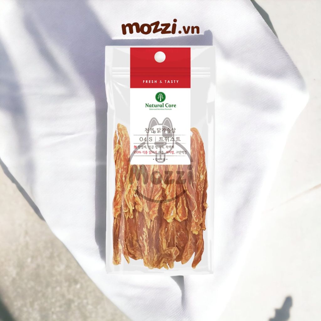 Snack cho chó Thịt ức gà vịt sấy Natural Core