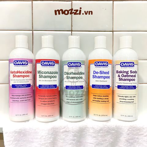  Sữa tắm DAVIS chăm sóc da dành cho chó mèo Chai 355ml 
