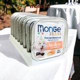  Pate cho chó Monge mix trái cây Hộp 100gr 