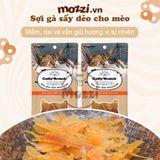  Snack cho mèo Chip Sợi gà cá CattyMan sấy mềm dẻo 