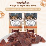  Snack cho mèo Chip Sợi gà cá CattyMan sấy mềm dẻo 