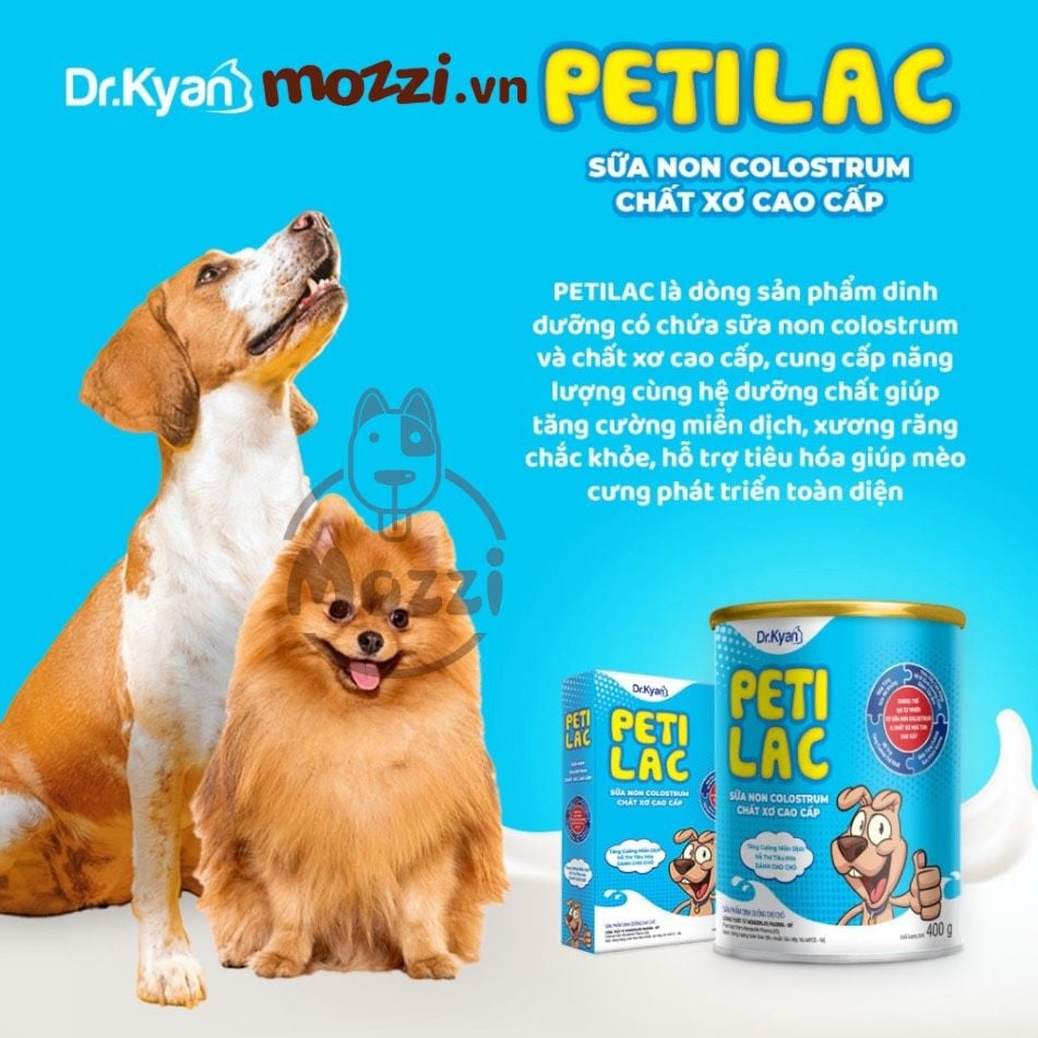 Sữa bột cho chó mèo con sơ sinh Petilac Dr.Kyan [100g - 400g]