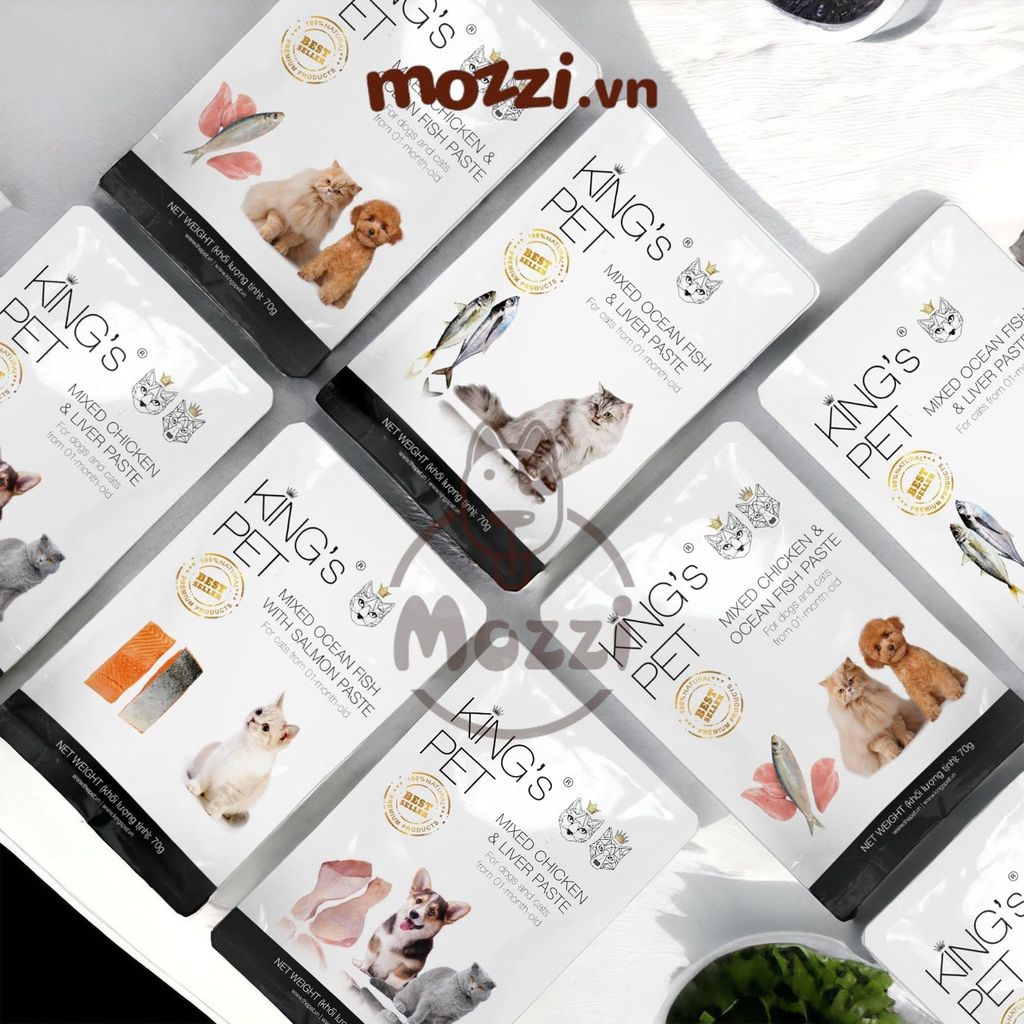 Pate cho chó mèo King's Pet Gói 70gr