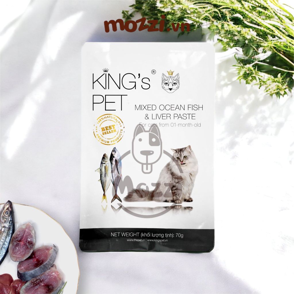 Pate cho chó mèo King's Pet Gói 70gr