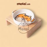  Chén bát ăn sứ cho chó mèo hình thú hình thú dễ thương 