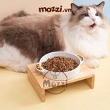  Chén bát ăn sứ cho chó mèo hình thú hình thú dễ thương 