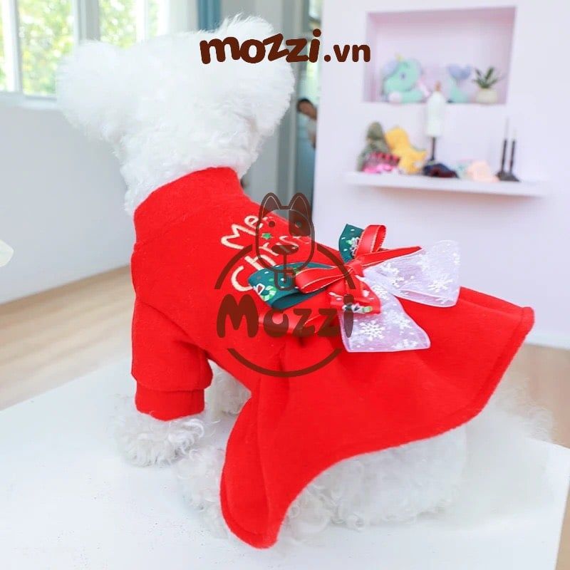 Đầm xòe Noel Merry Christmas